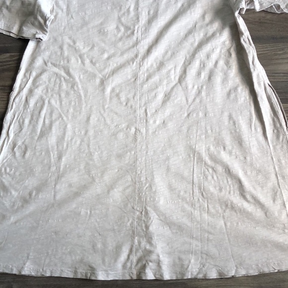 NWT Fresh Produce Lorna Short Sleeve Shirt Dress Cloud Grey Beige 1X Pockets - Picture 11 of 16
